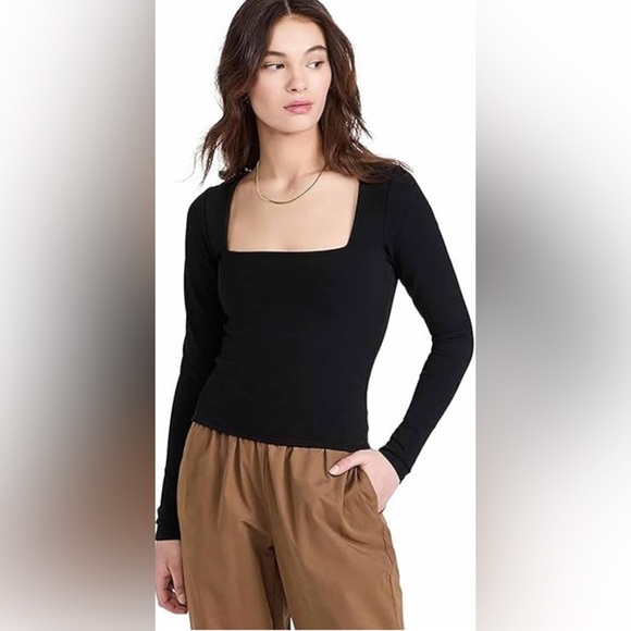 Good American Black Long Sleeve Top Women’s size 4 - Picture 1 of 7